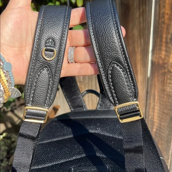 COACH Leatherwear Backpack in Refined Pebbled Leather, Black. RARE - Picture 17 of 17